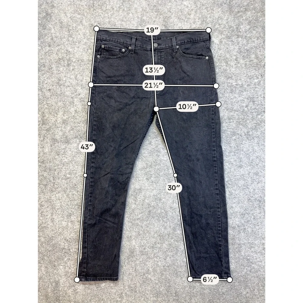 Lot of 4 Levi's Skinny Slim Jeans Mens 38x32 Black Blue Tan 510 511 Work Pants